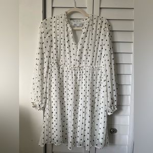 Zara Polka Dot Mini Shift Dress